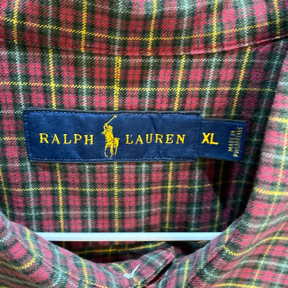 Men’s Ralph Lauren plaid button down shirt